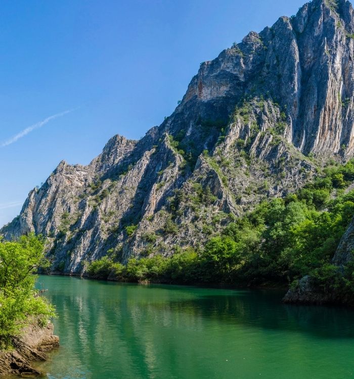 the matka canyon in skopje