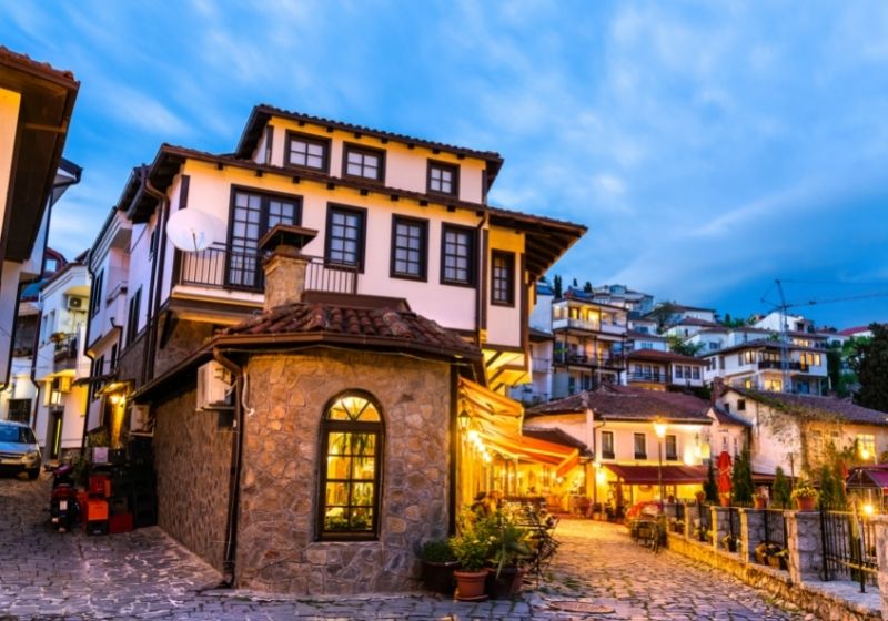 traditional houses in Ohrid