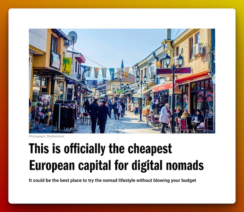 the cheapest city for digital nomads