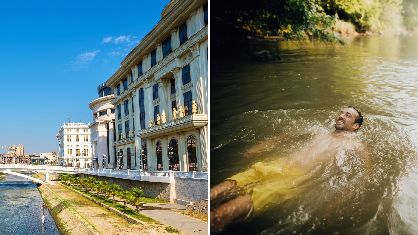 can you swim in the river vardar in skopje