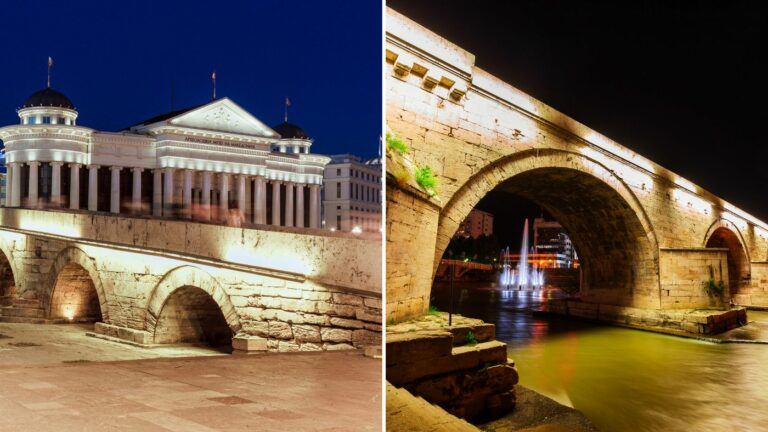 skopje stone bridge