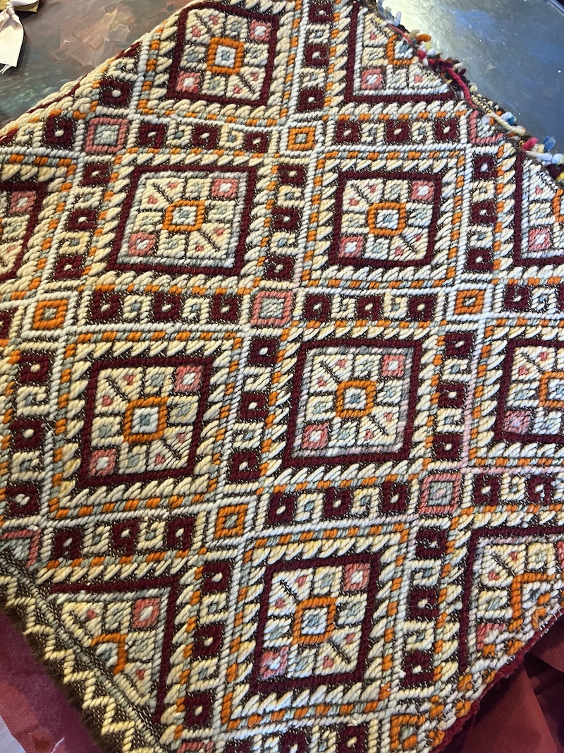 A traditional tapestry bought from from the old bazaar