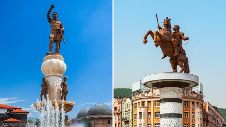 macedonia square skopje