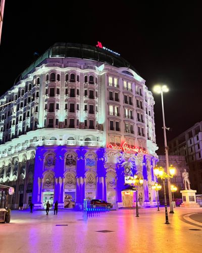 Marriott Hotel Skopje at Night