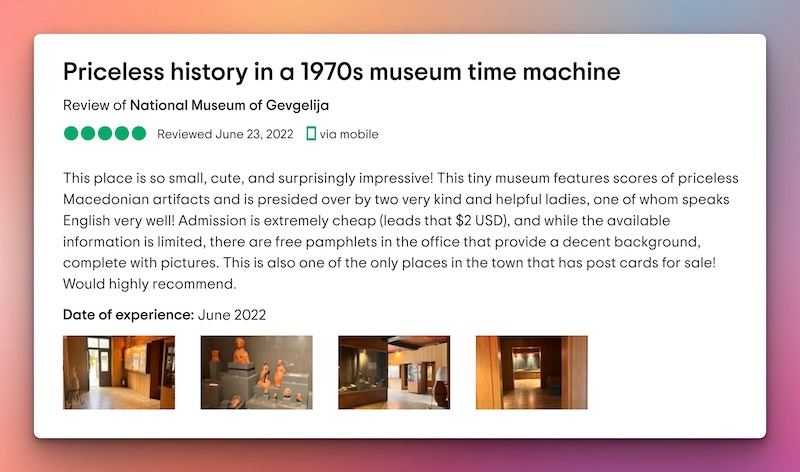 Gevgelija museum tripadvisor review