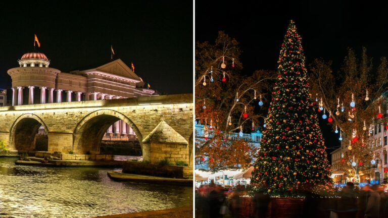 how to spend christmas time in skopje
